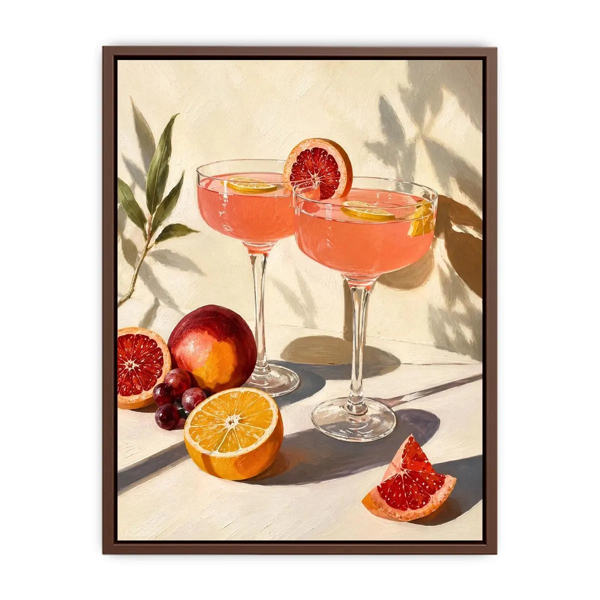 Two Glasses Of wine Canvas Print
