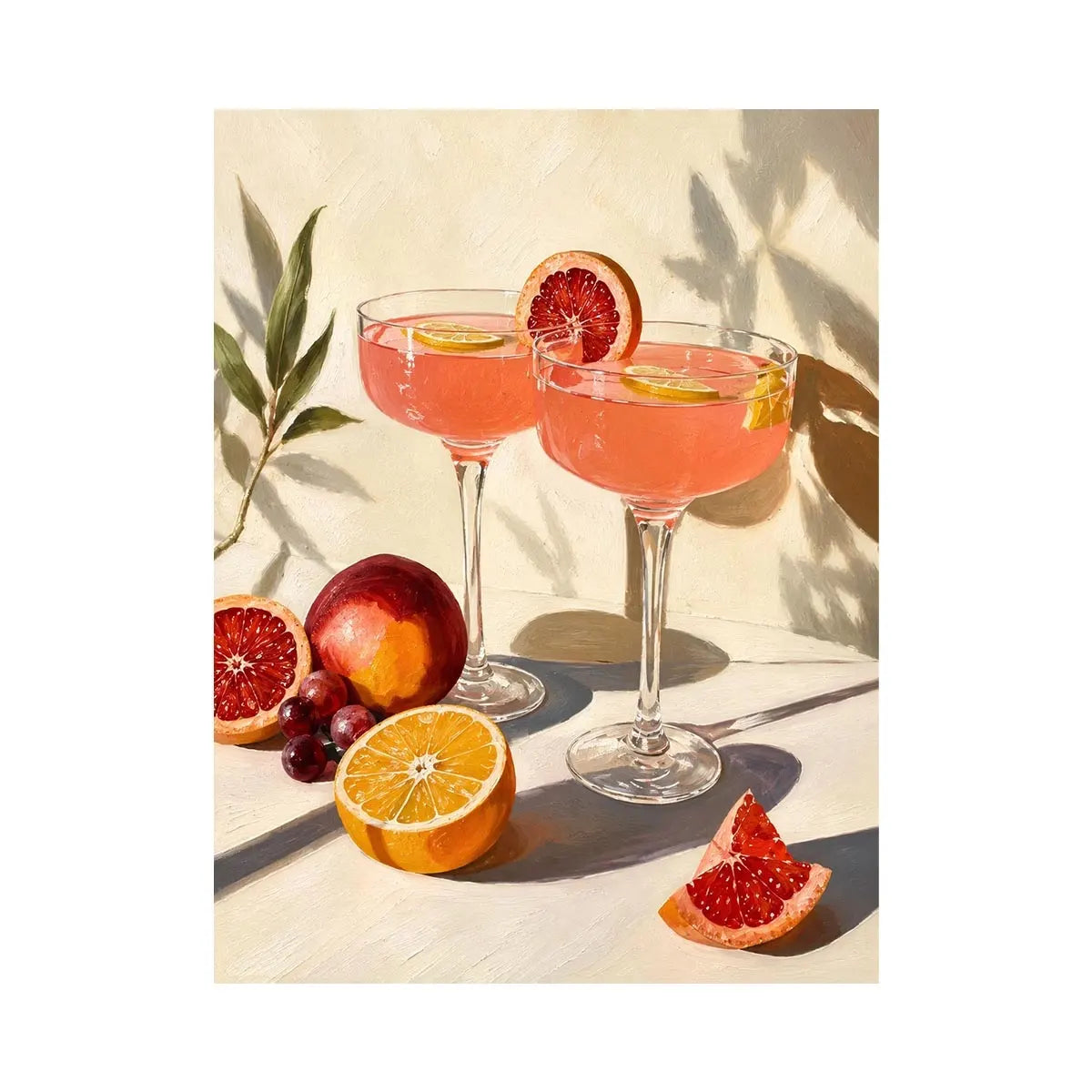 Two Glasses Of wine Canvas Print