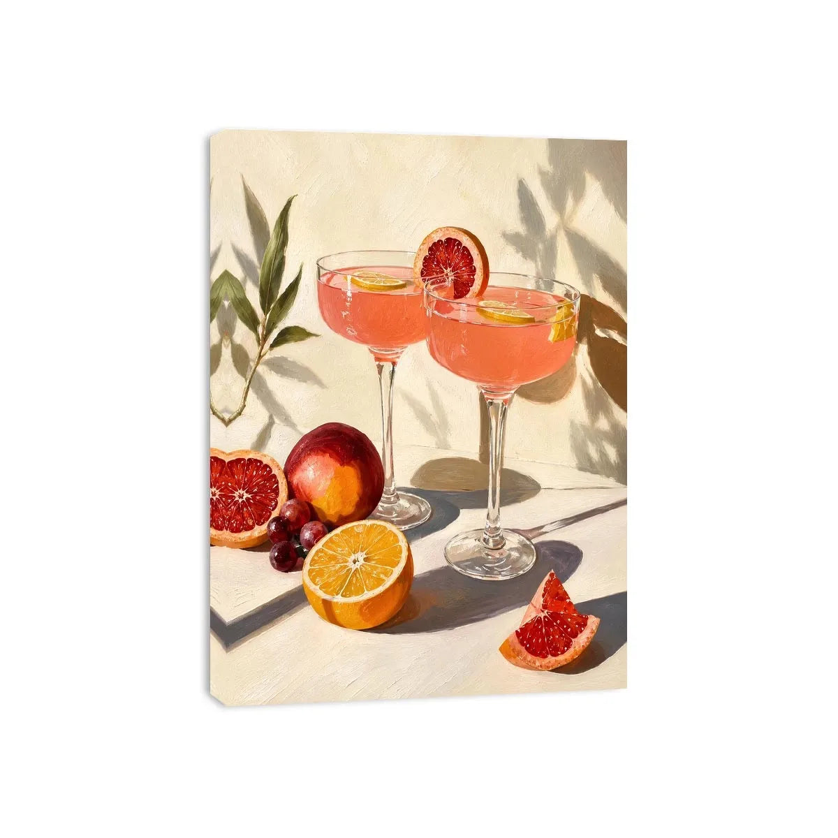 Two Glasses Of wine Canvas Print