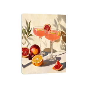 Two Glasses Of wine Canvas Print