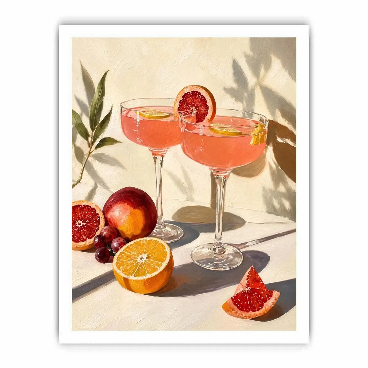 Two Glasses Of wine Canvas Print