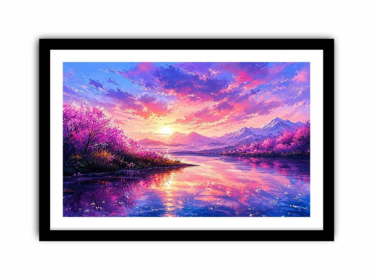 Pastel Lake Canvas Print