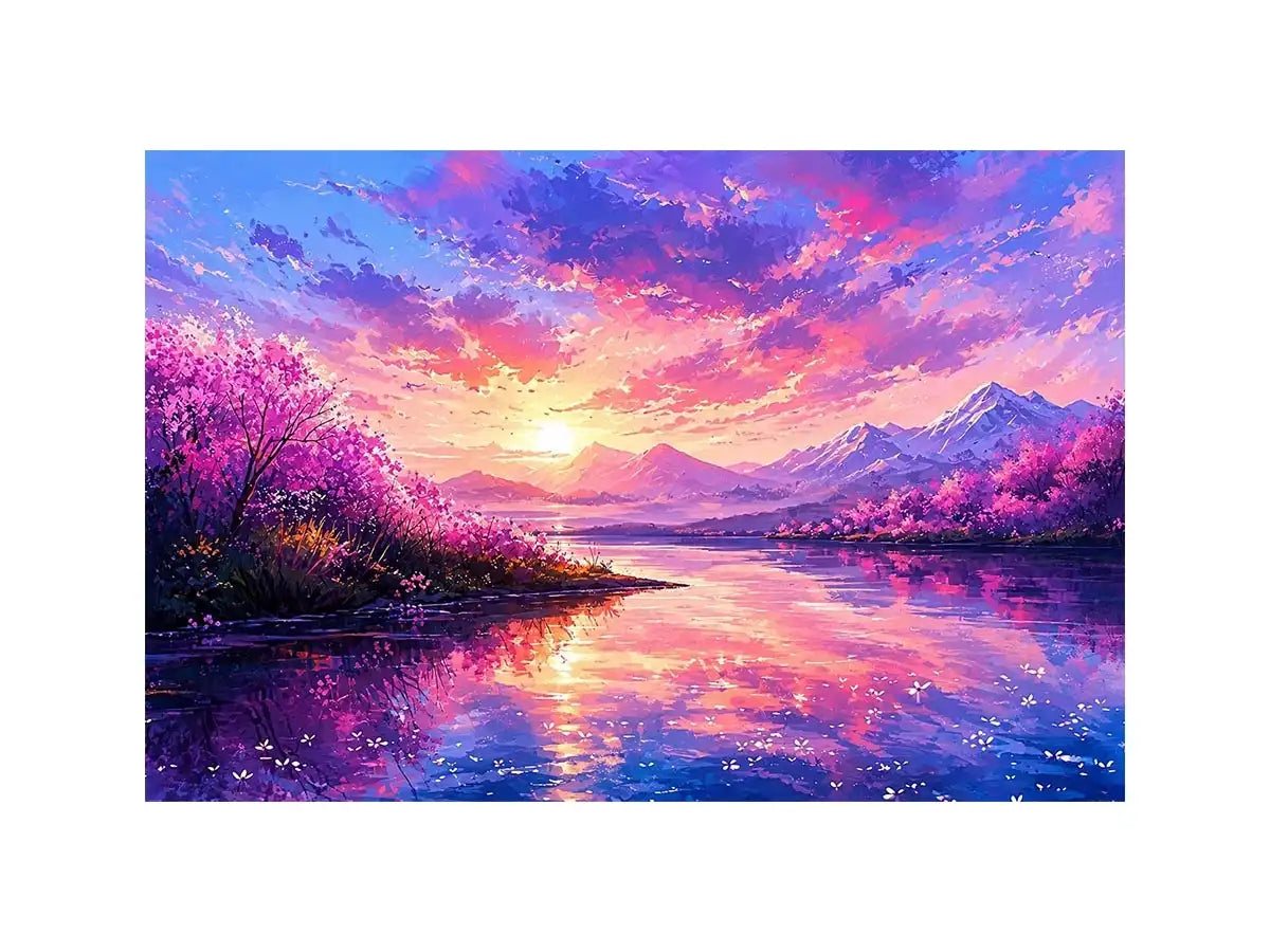Pastel Lake Canvas Print