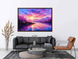 Pastel Lake Canvas Print