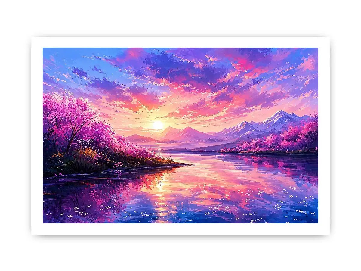 Pastel Lake Canvas Print