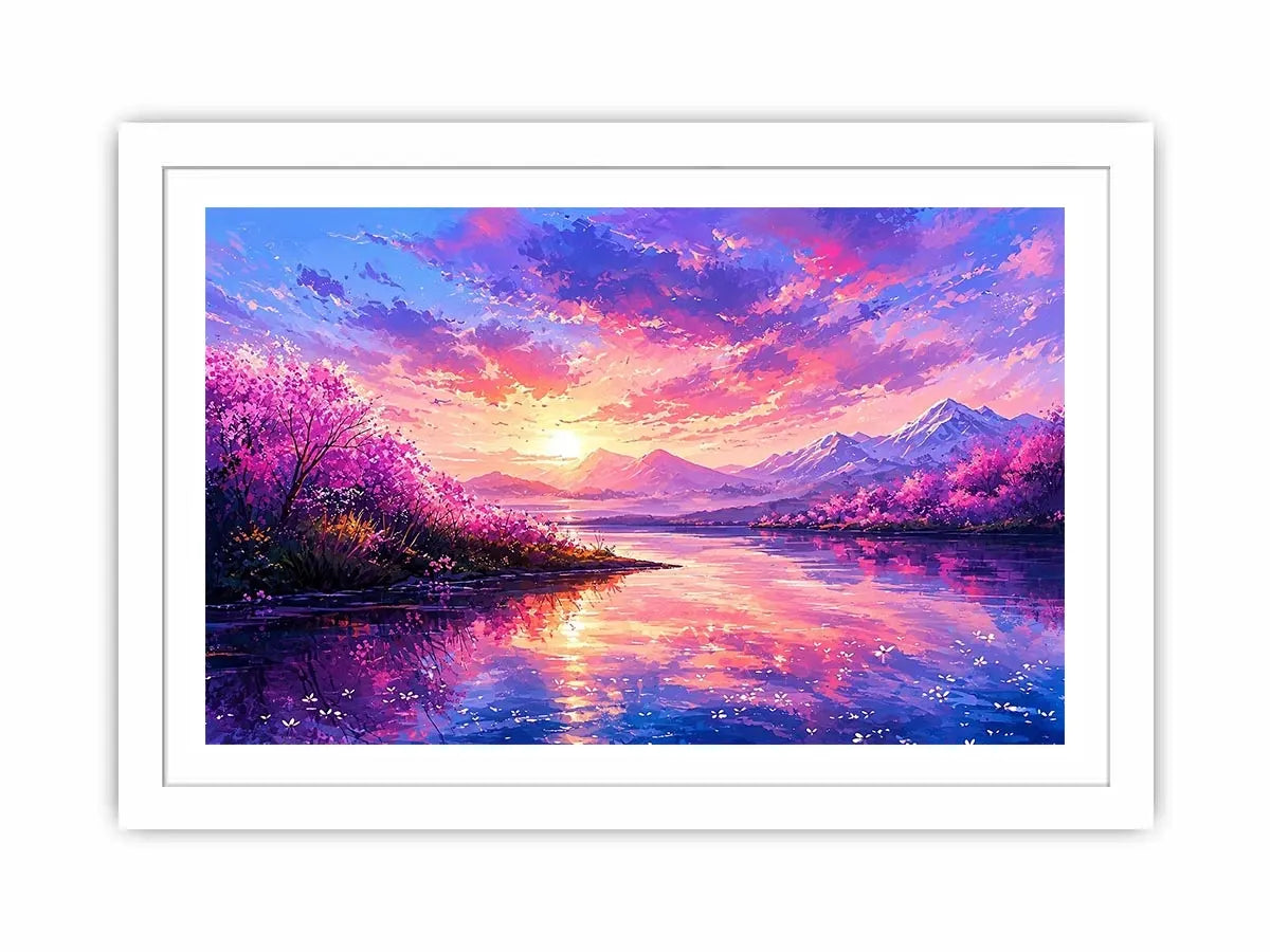 Pastel Lake Canvas Print