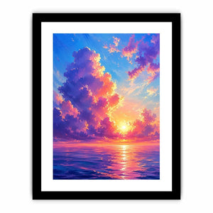 Cloudy beach Canvas Print