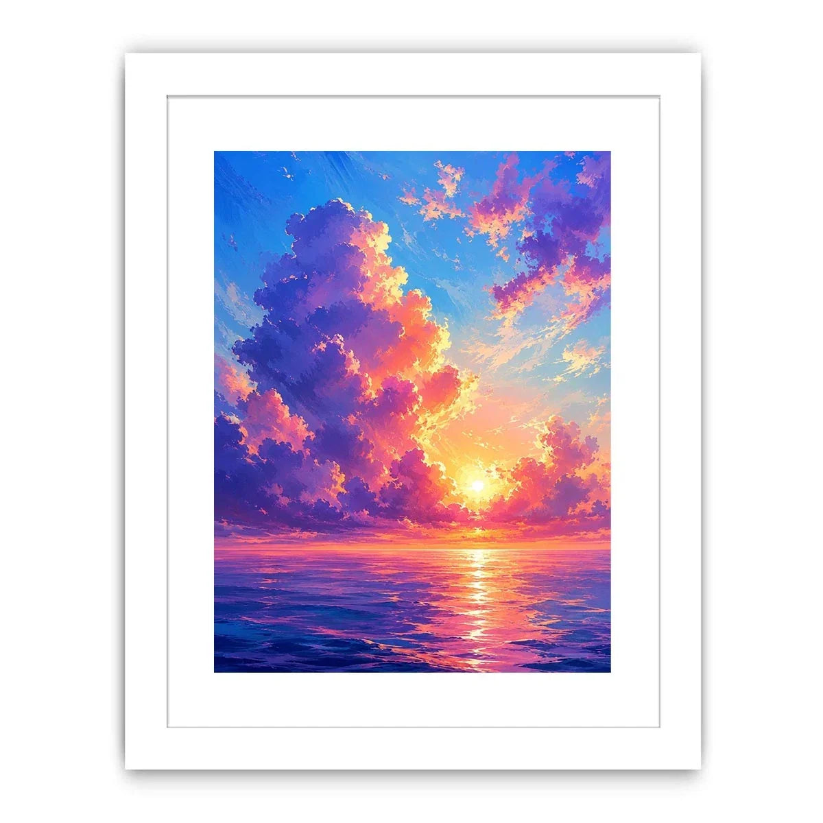 Cloudy beach Canvas Print