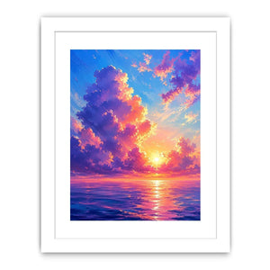 Cloudy beach Canvas Print