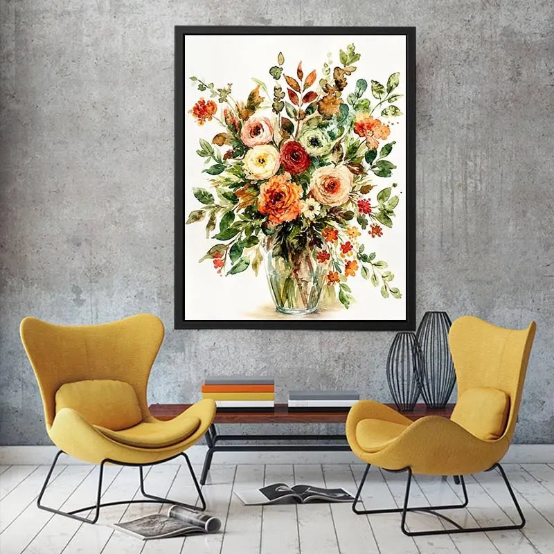 Flower Jar Canvas Print
