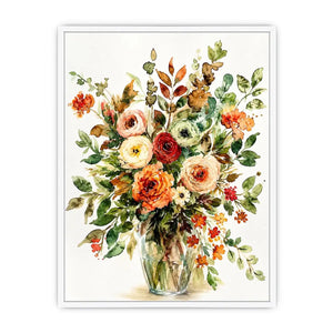 Flower Jar Canvas Print