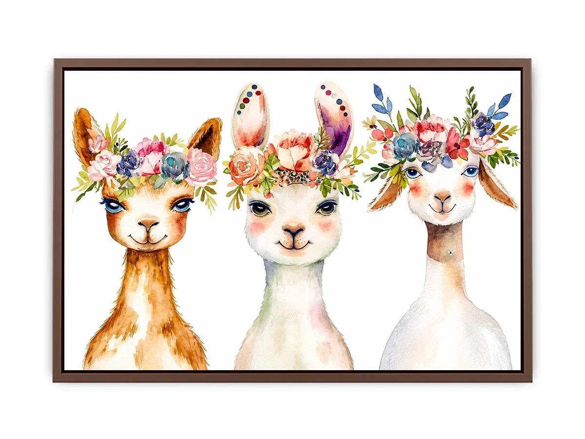 Cute Llama Canvas Print
