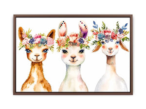 Cute Llama Canvas Print
