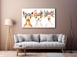Cute Llama Canvas Print