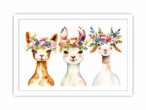 Cute Llama Canvas Print