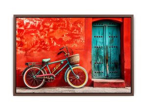 Bicycle In Mexico Canvas Print