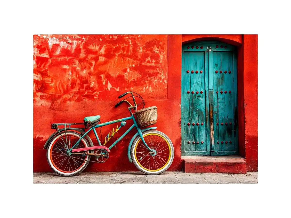Bicycle In Mexico Canvas Print