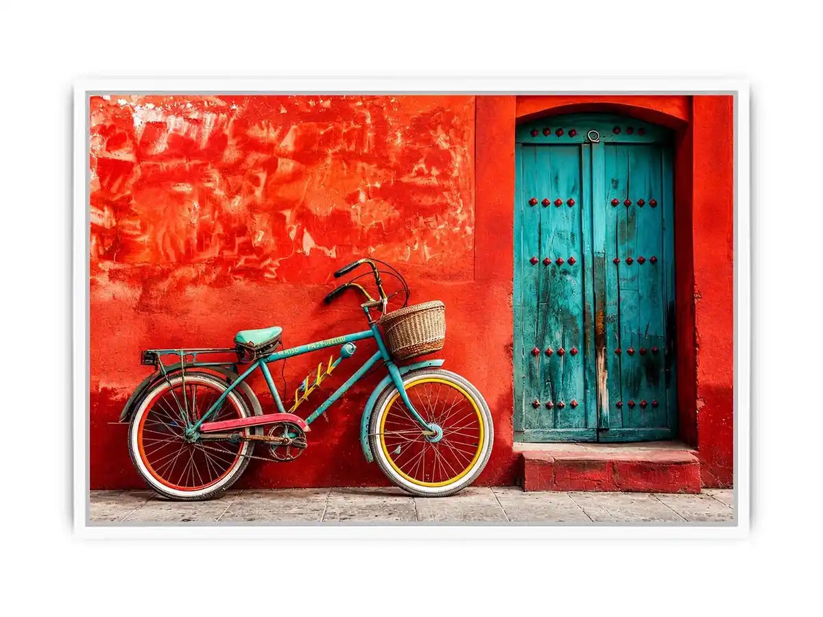 Bicycle In Mexico Canvas Print