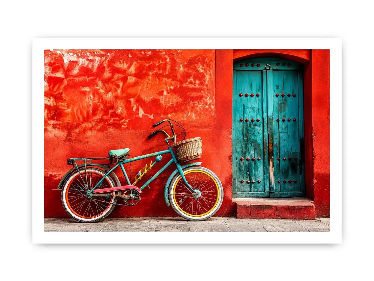 Bicycle In Mexico Canvas Print
