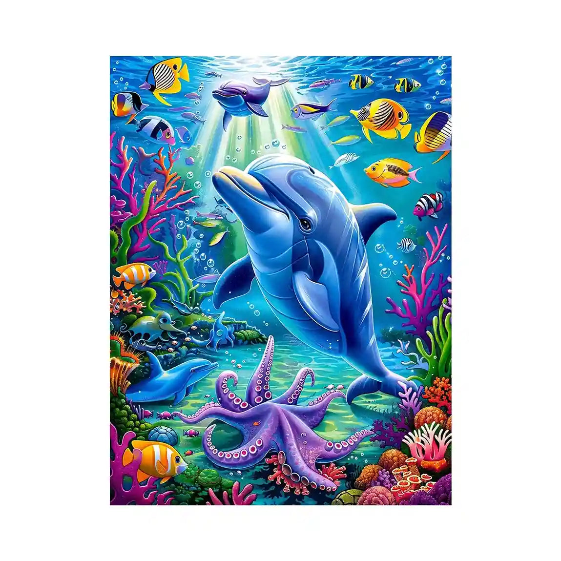 Joyful Dolphin Canvas Print