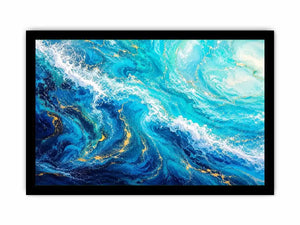 Teal ocean Canvas Print