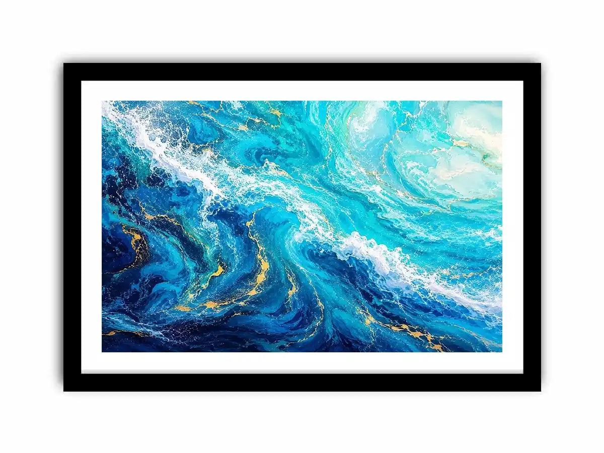 Teal ocean Canvas Print