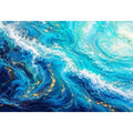 Teal ocean Canvas Print