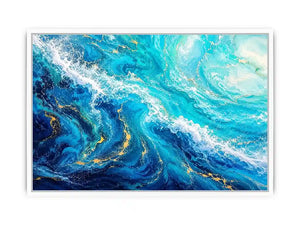 Teal ocean Canvas Print
