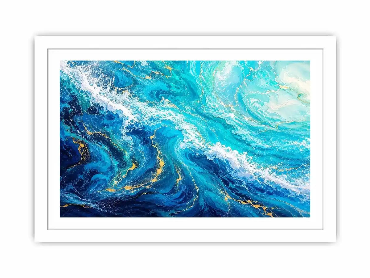 Teal ocean Canvas Print
