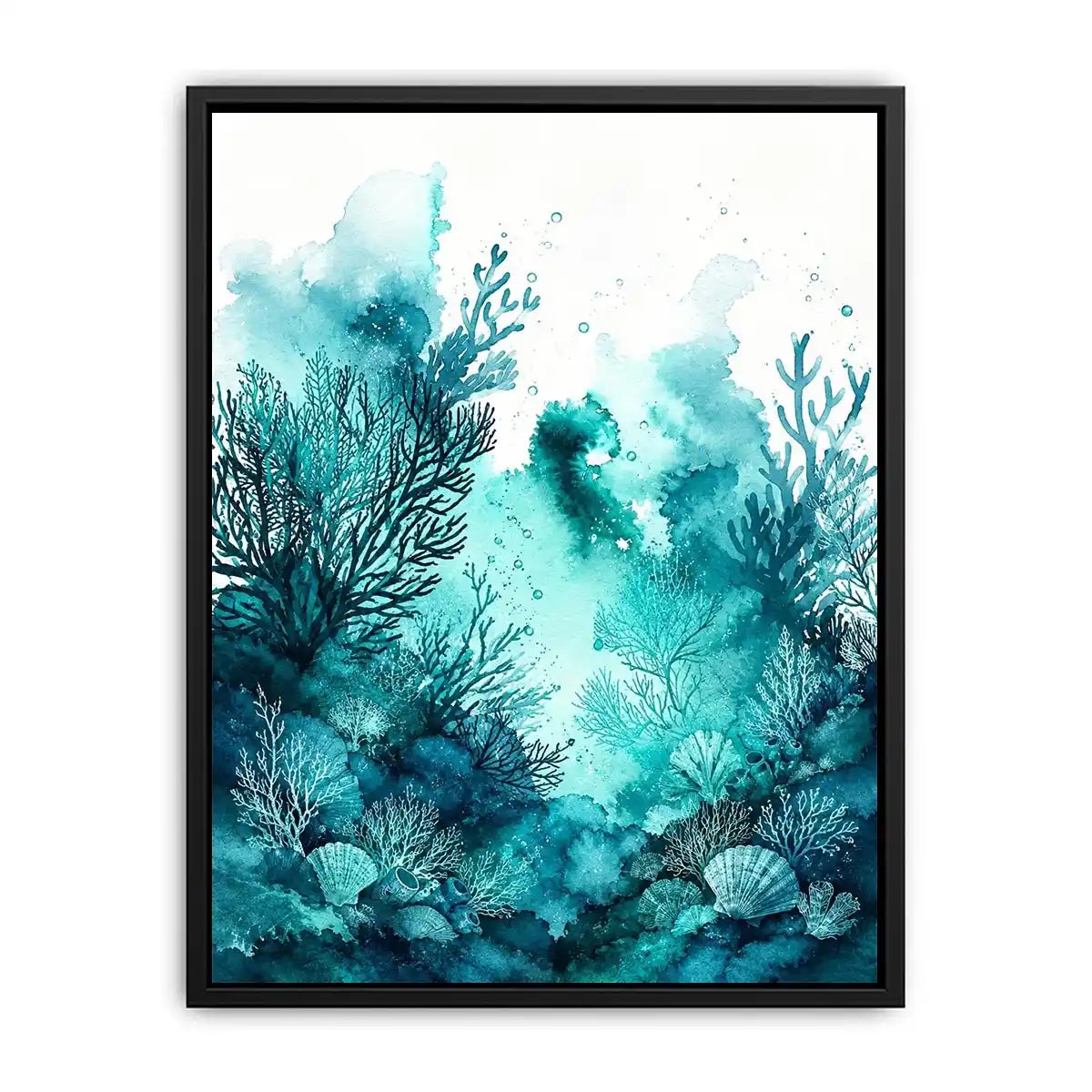 Teal Island Canvas Print
