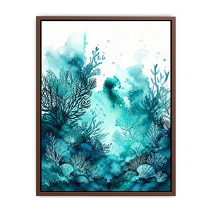 Teal Island Canvas Print