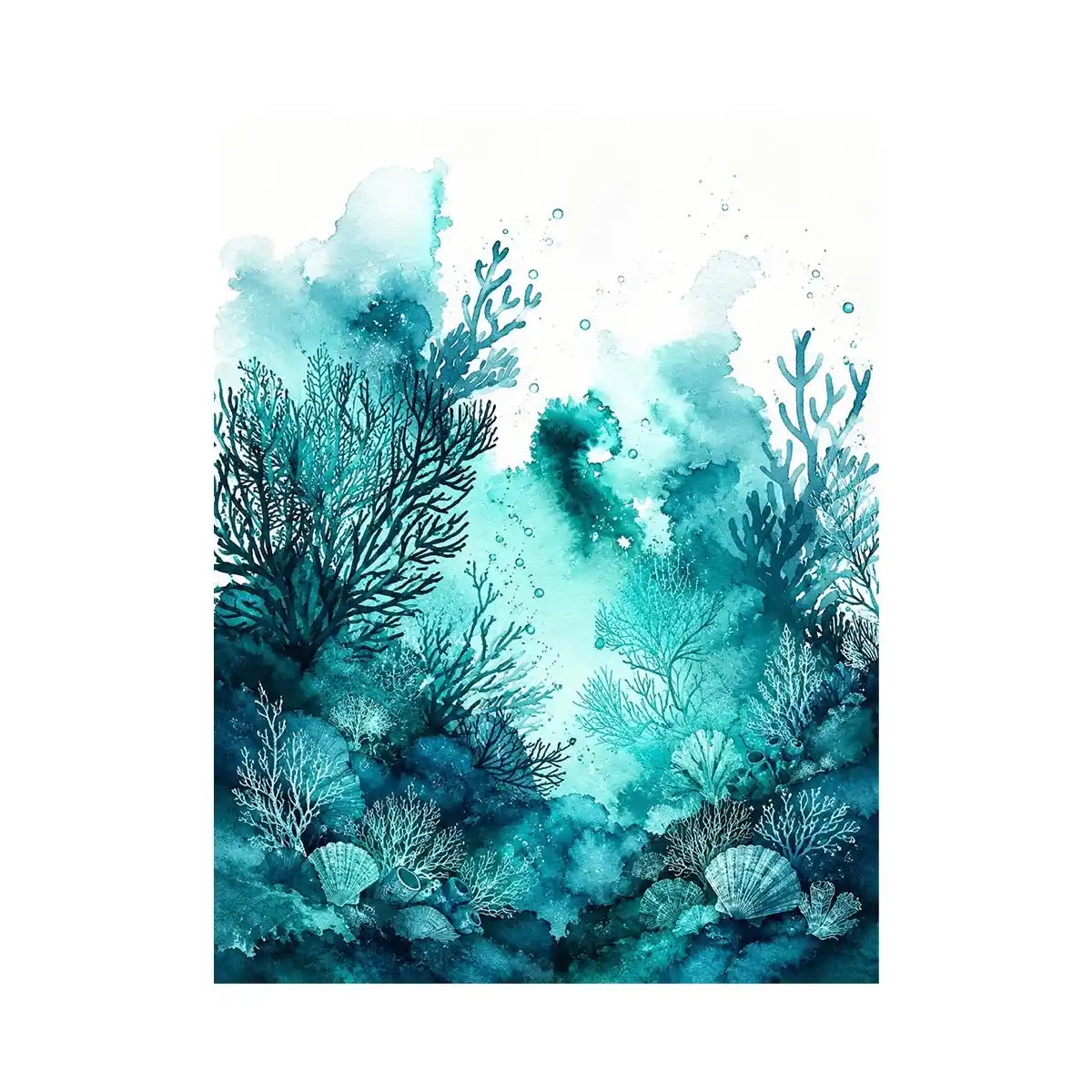 Teal Island Canvas Print
