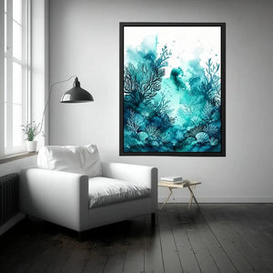 Teal Island Canvas Print