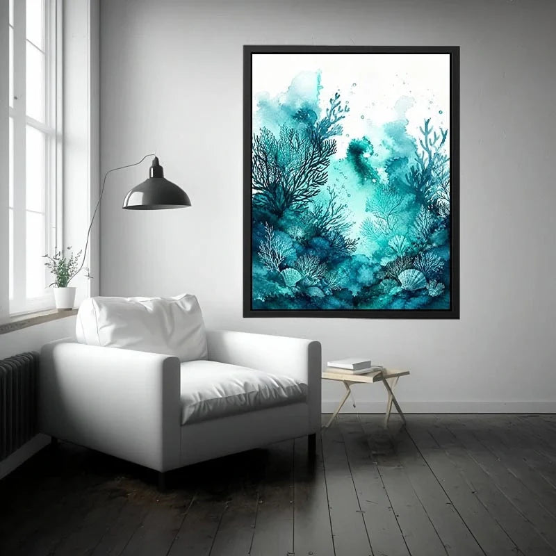 Teal Island Canvas Print