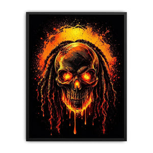 Fire Skull Canvas Print