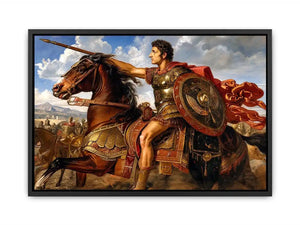 Alexander Riding In Triumph Canvas Print