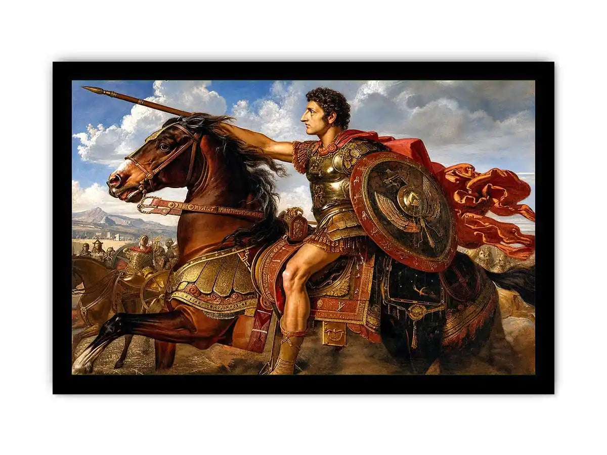 Alexander Riding In Triumph Canvas Print