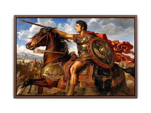 Alexander Riding In Triumph Canvas Print