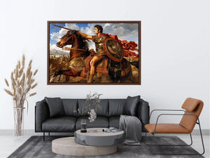 Alexander Riding In Triumph Canvas Print