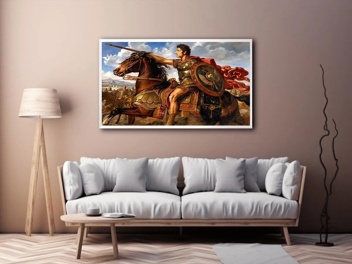 Alexander Riding In Triumph Canvas Print
