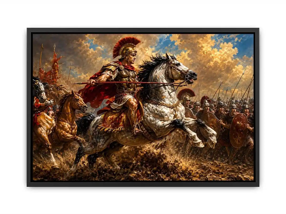Battle of Issus Painting Canvas Print