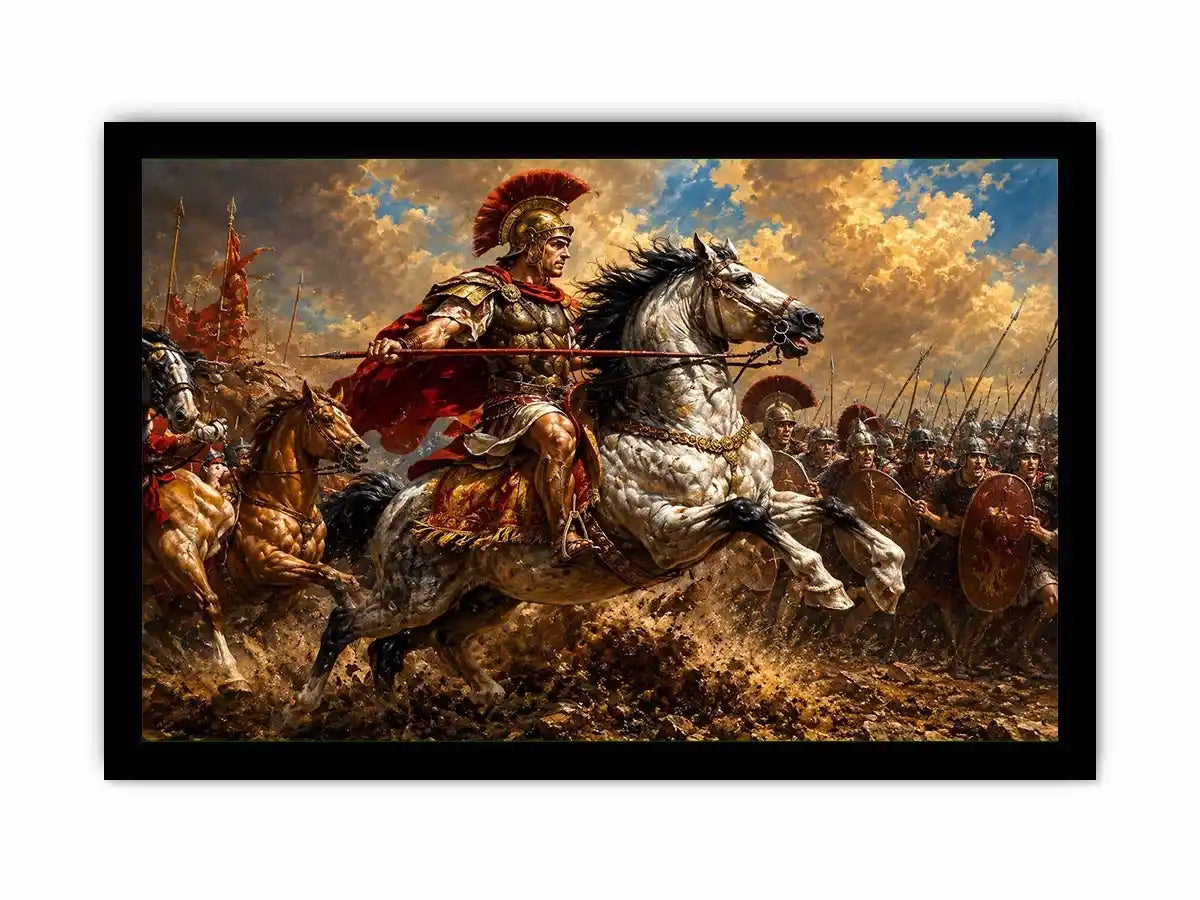 Battle of Issus Painting Canvas Print