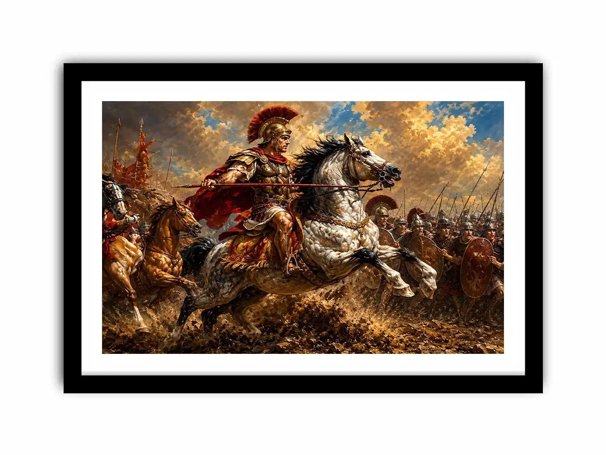 Battle of Issus Painting Canvas Print