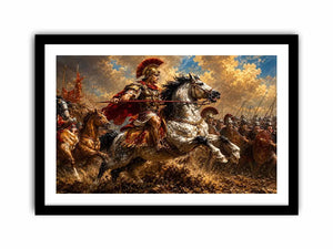 Battle of Issus Painting Canvas Print