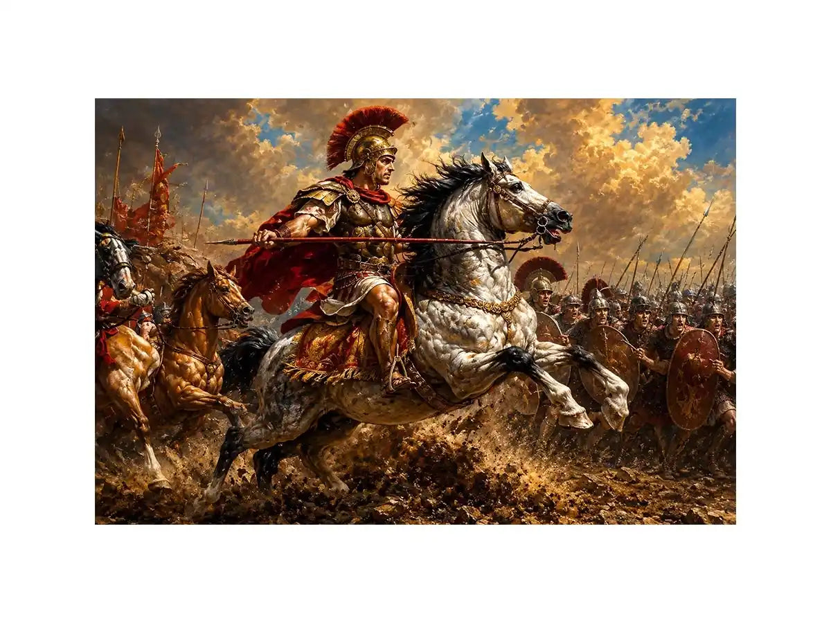 Battle of Issus Painting Canvas Print