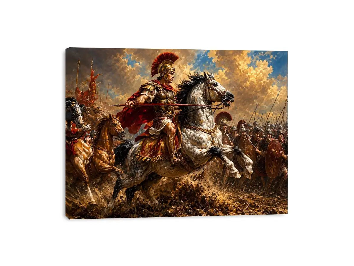 Battle of Issus Painting Canvas Print