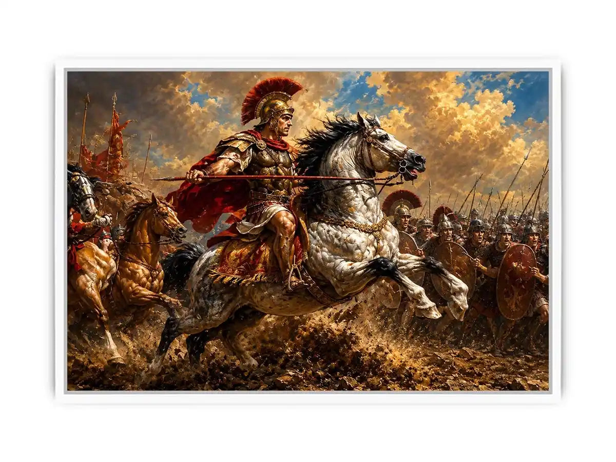 Battle of Issus Painting Canvas Print