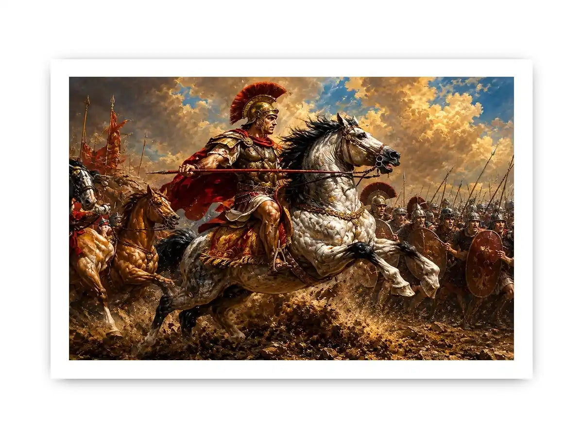 Battle of Issus Painting Canvas Print