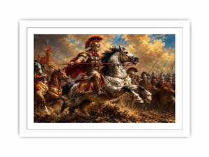 Battle of Issus Painting Canvas Print