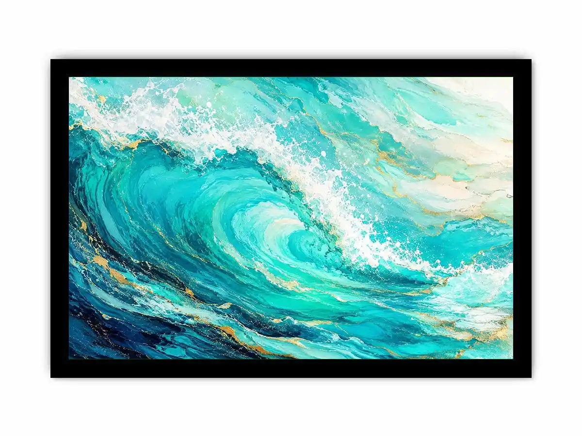 Teal Ocean Canvas Print